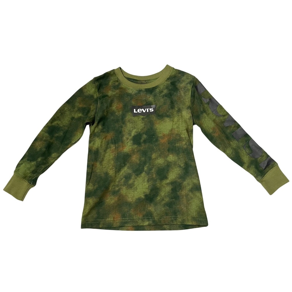 Levi's Boys Long Sleeve Camouflage Print T-Shirt Top